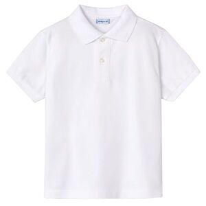 Size 9 Boys Mayoral Classic White Polo for Kids